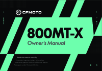 CFMOTO 800MT-X - Owners manual EN 